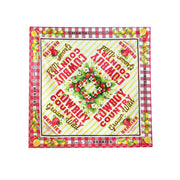 Cowboy Country Grown Wild Berries - Silky Bandana - Red Gingham - The Laundry Room