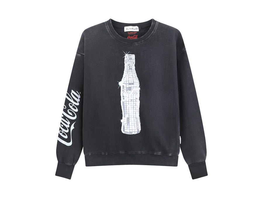 Coca Cola Disco - Classic Crewneck Sweater - Black Snow - The Laundry Room