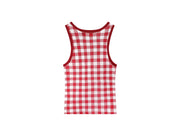 Cowboy Country Denim - Rib Tank - Red Gingham - The Laundry Room
