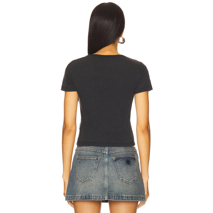 Au Revoir - Baby Tee - Black Snow - The Laundry Room