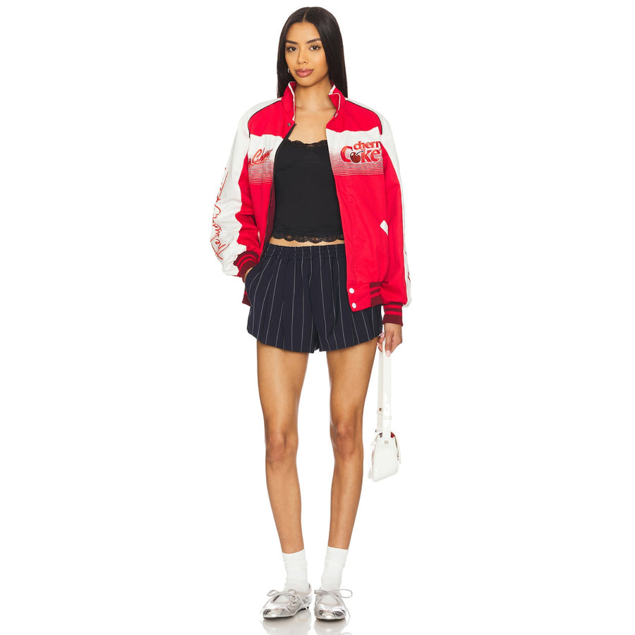 Very Cherry Coke - Racing Jacket - Red & White - The Laundry Room