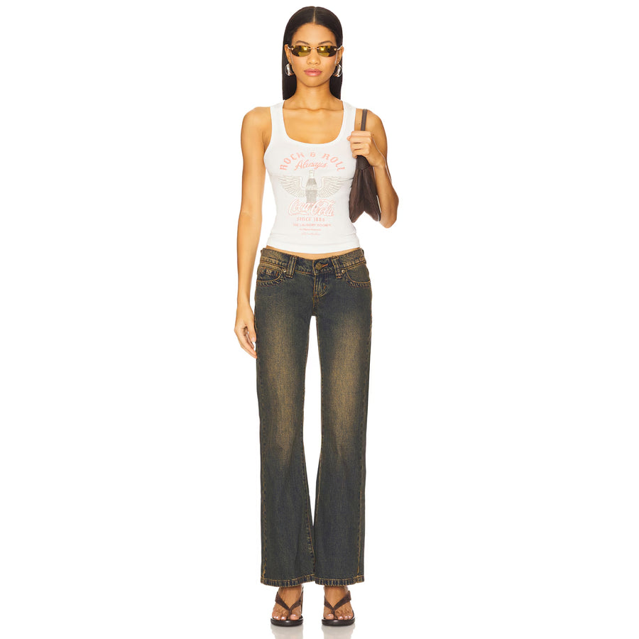 Coca Cola Rock & Roll - Rib Tank - White - The Laundry Room