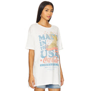 Coca Cola USA Banner - Oversized Tee - White - The Laundry Room