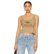 Tequila - Boxy Tank - Camel Gold - The Laundry Room