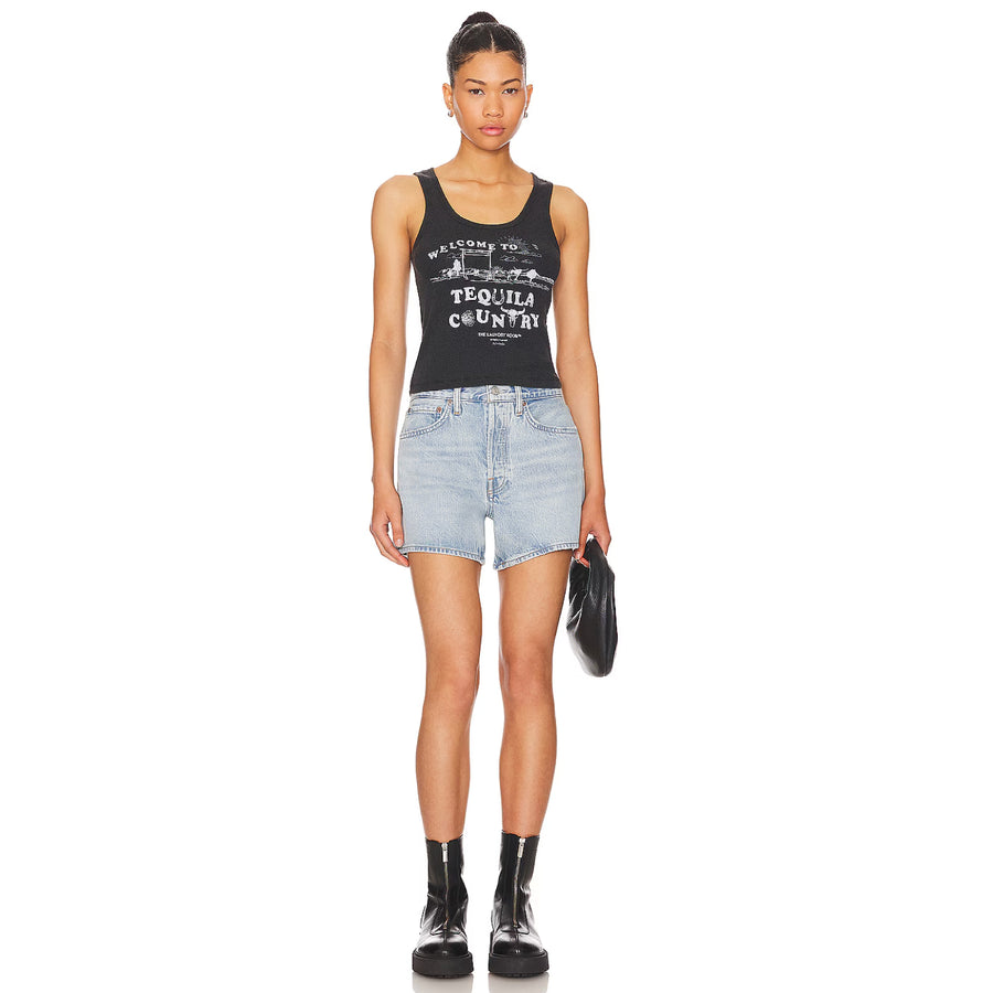 Tequila Country  - Rib Tank - Black Snow - The Laundry Room