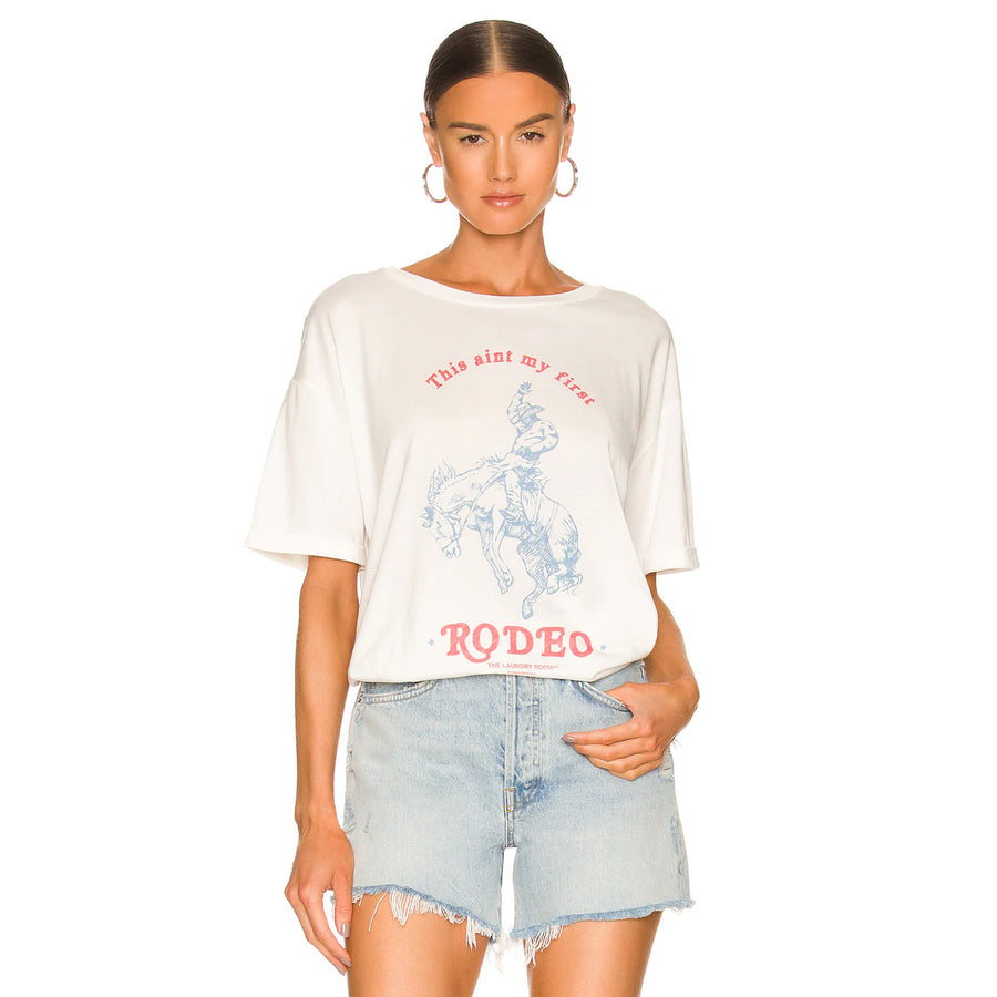 First Rodeo - Oversized Tee - White - The Laundry Room