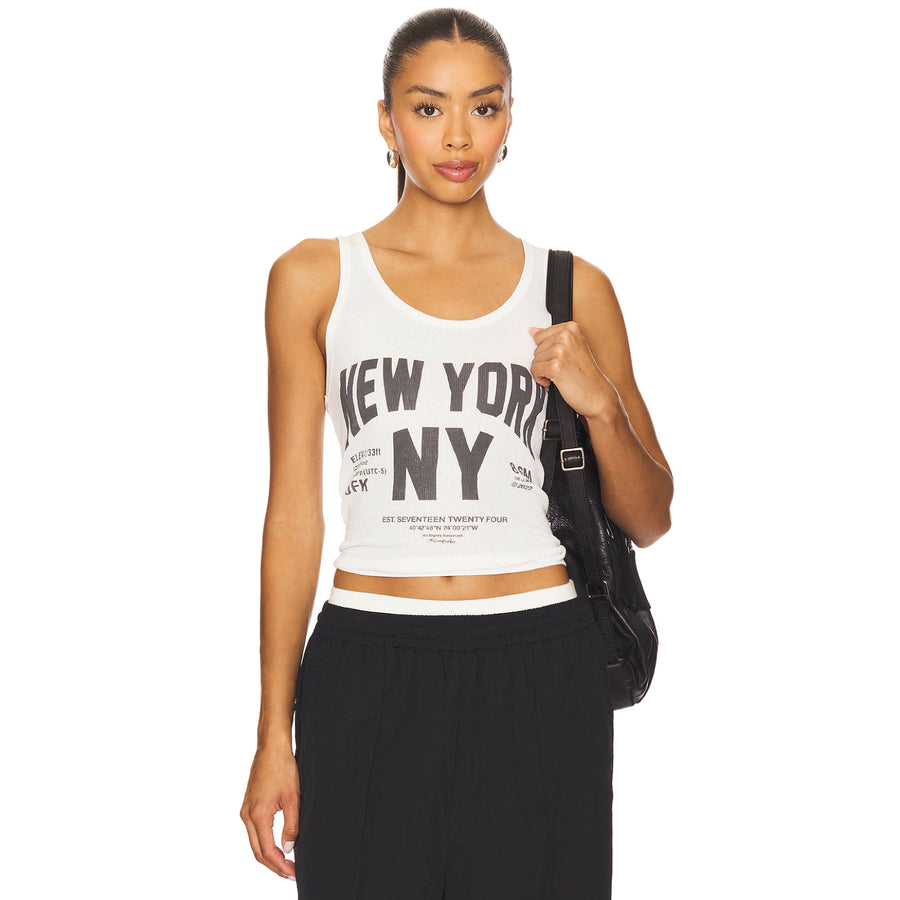 Welcome To New York - Rib Tank - White