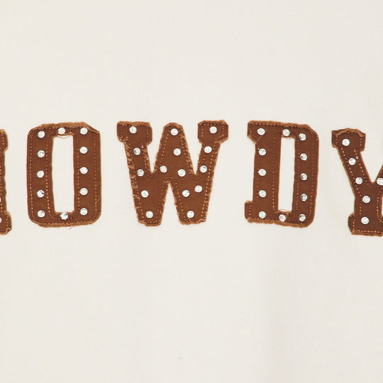 Rhinestone Howdy - Jump Jumper - Bone - The Laundry Room