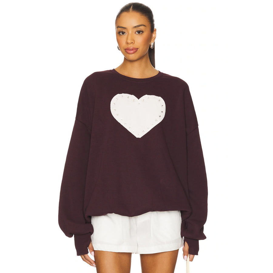 Rhinestone Heart - Jump Jumper - Chocolate - The Laundry Room