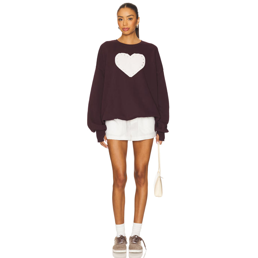 Rhinestone Heart - Jump Jumper - Chocolate - The Laundry Room