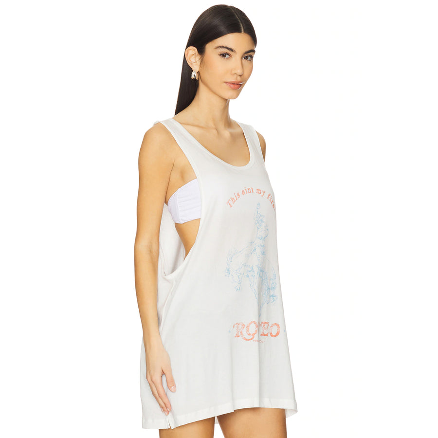 First Rodeo - Papa Tank - White - The Laundry Room