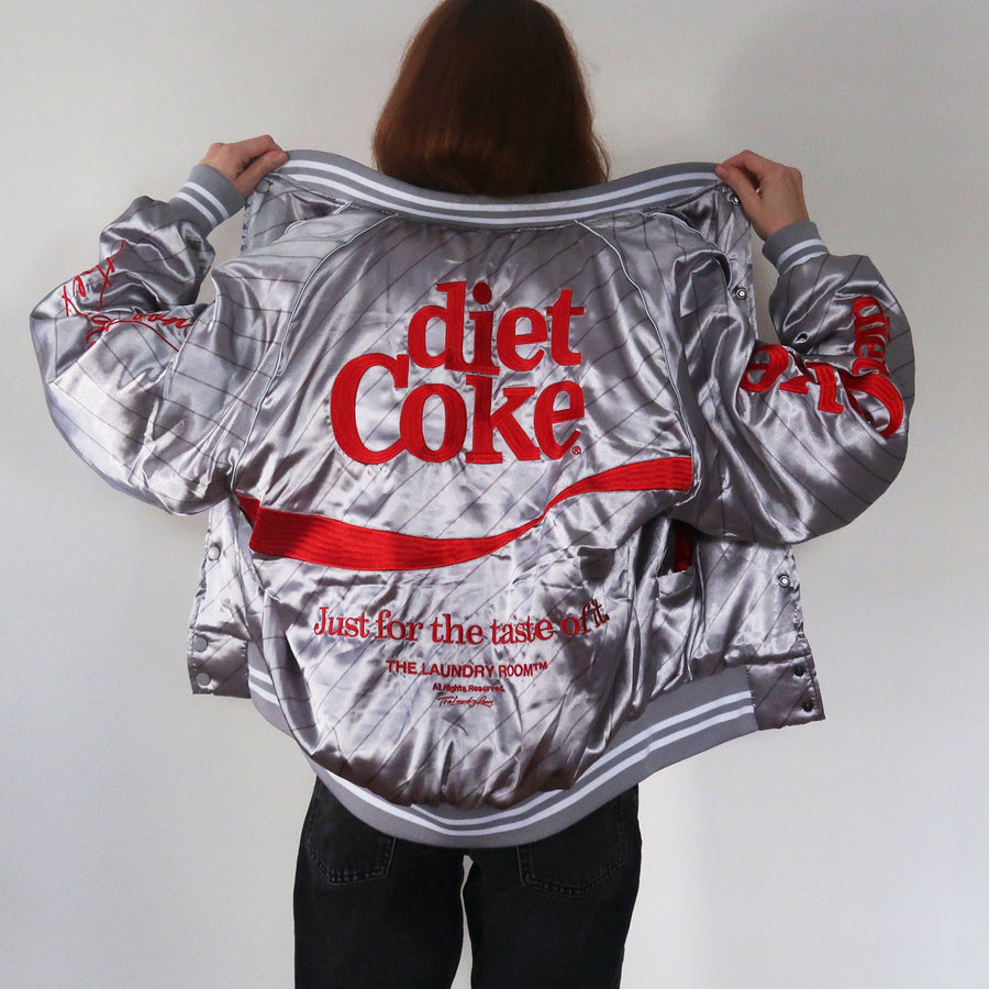 Diet Coke On Ice 82 - Stadium Jacket - Silver - The Laundry Room
