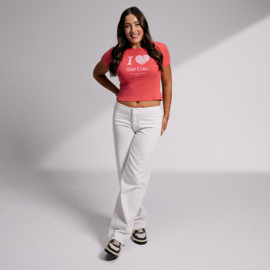 I Heart Diet Coke - Baby Tee - Vintage Red - The Laundry Room