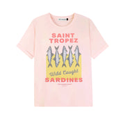 Saint Tropez Sardines - Oversized Tee - Blush Pink - The Laundry Room