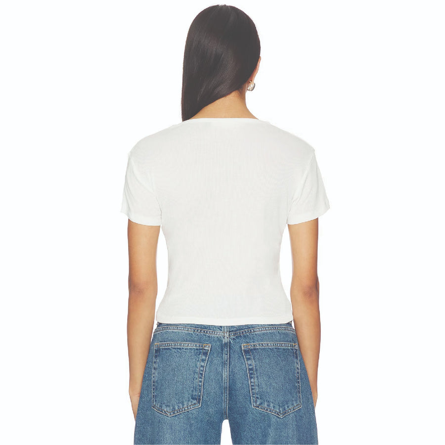 Grown Wild Denim - Baby Tee - White - The Laundry Room