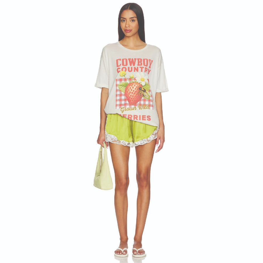 Cowboy Country Berries - Oversized Tee - Bone - The Laundry Room