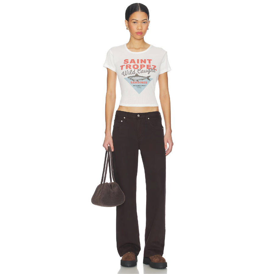 Saint Tropez Sardines - Baby Tee - White - The Laundry Room