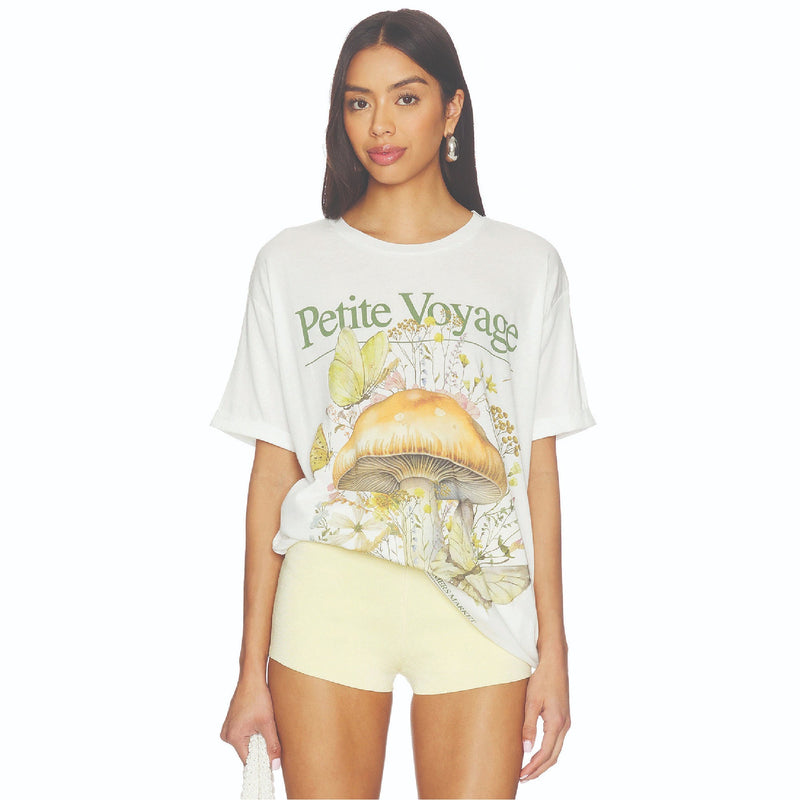 Petite Voyage - Oversized Tee - White - The Laundry Room