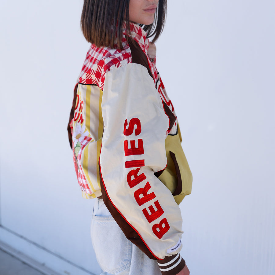 Cowboy Country Grown Wild Berries - Racing Jacket - Red Gingham - The Laundry Room