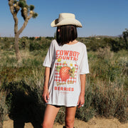 Cowboy Country Berries - Oversized Tee - Bone - The Laundry Room