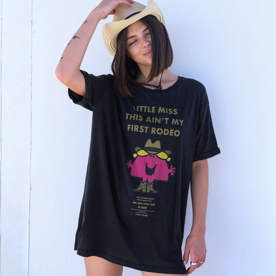 Little Miss This Ain't My First Rodeo - Oversized Tee - Black Snow - The Laundry Room