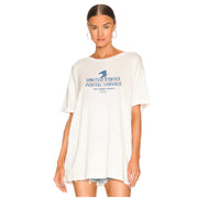 USPS Stack - Oversized Tee - White - The Laundry Room