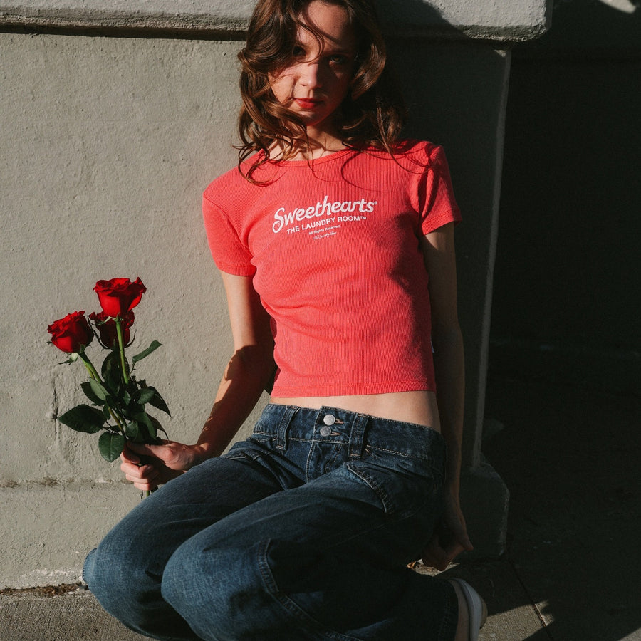 Sweethearts Official Tm - Baby Tee - Vintage Red - The Laundry Room
