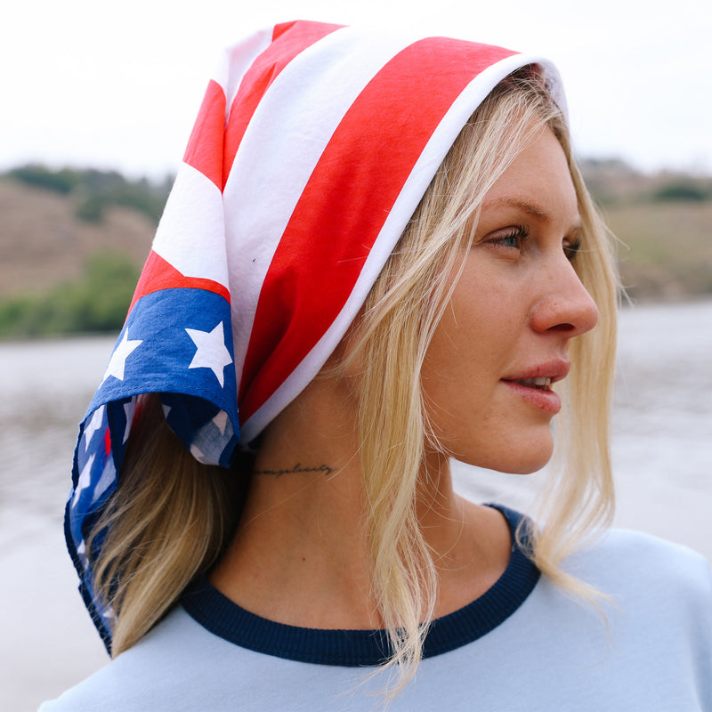 Freedom - Bandana - Red & White & Blue - The Laundry Room