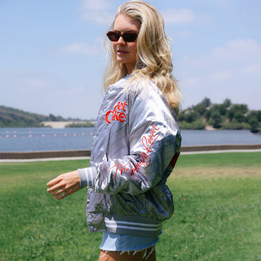 Diet Coke On Ice 82 - Stadium Jacket - Silver