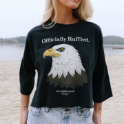 Officially Ruffled - Crop Jumper - Black Snow