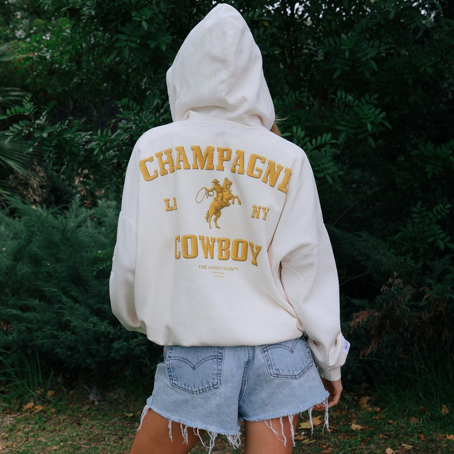 Champagne Cowboy - Hideout Hoodie - Bone - The Laundry Room