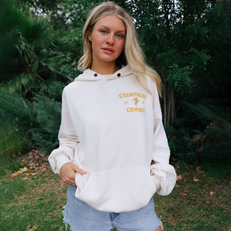 Champagne Cowboy - Hideout Hoodie - Bone - The Laundry Room