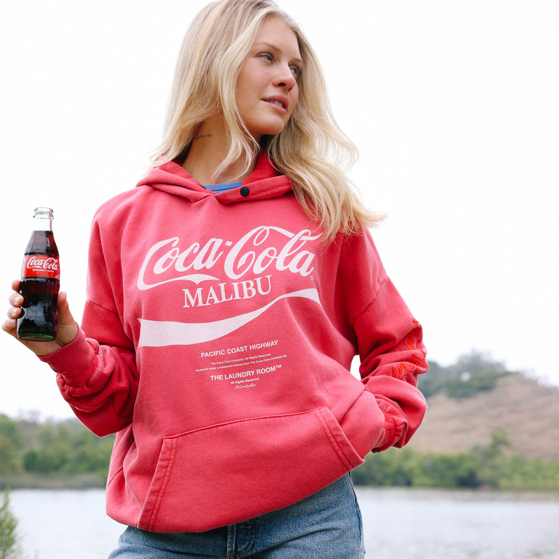 Coca-Cola Malibu - Hideout Hoodie - Vintage Red - The Laundry Room