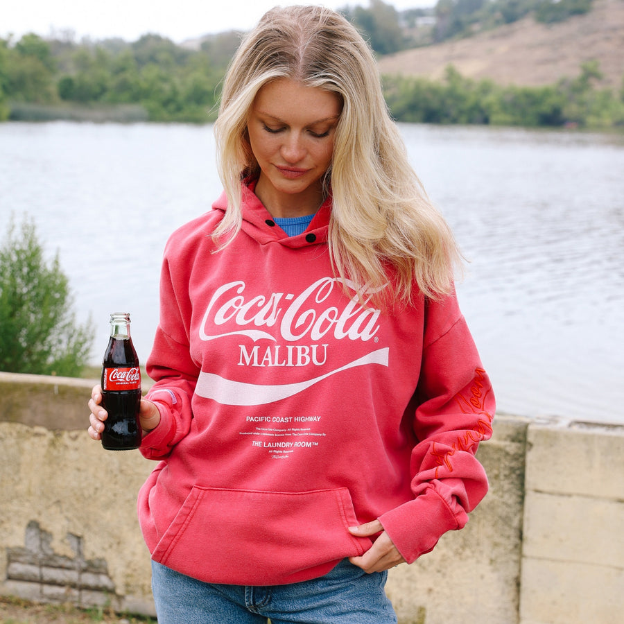 Coca-Cola Malibu - Hideout Hoodie - Vintage Red