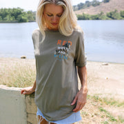 Red White And Malibu - Oversized Tee - Camel Gold - The Laundry Room