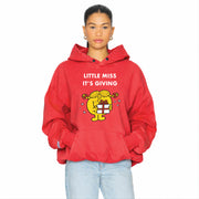 Little Miss It's Giving Season - Hideout Hoodie - Vintage Red