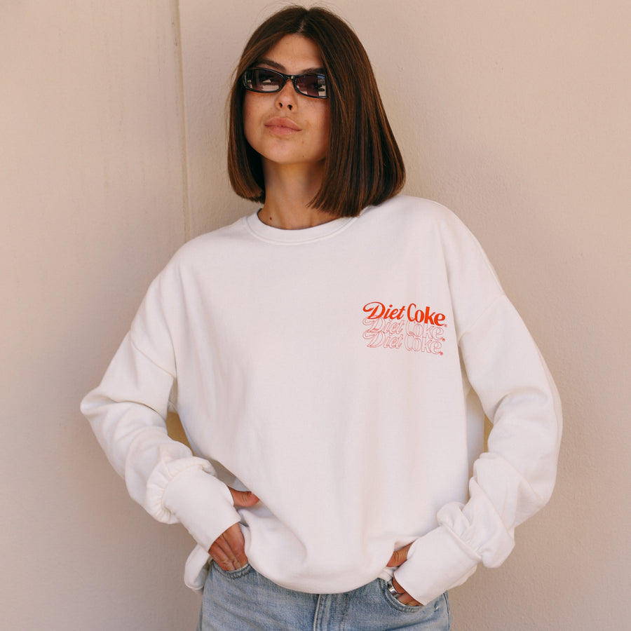 Diet Coke Comin' Up - Jump Jumper - White