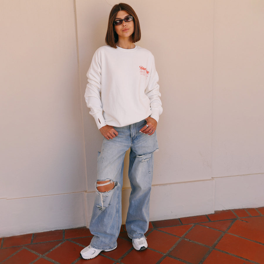 Diet Coke Comin' Up - Jump Jumper - White