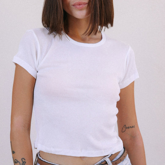 Essentials - Baby Tee - White