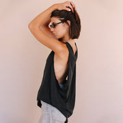 Essentials - Papa Tank - Black Snow