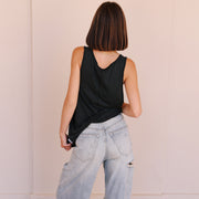 Essentials - Papa Tank - Black Snow
