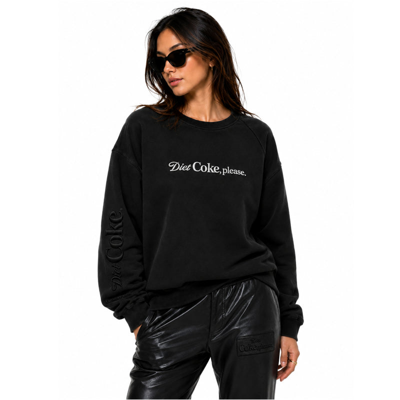 Diet Coke Please Embroidered - Jump Jumper - Black - The Laundry Room
