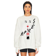 Apres Coca Cola Lips - Jump Jumper - White - The Laundry Room