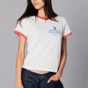 Official USPS Tm - Perfect Ringer Tee - White & Red - The Laundry Room