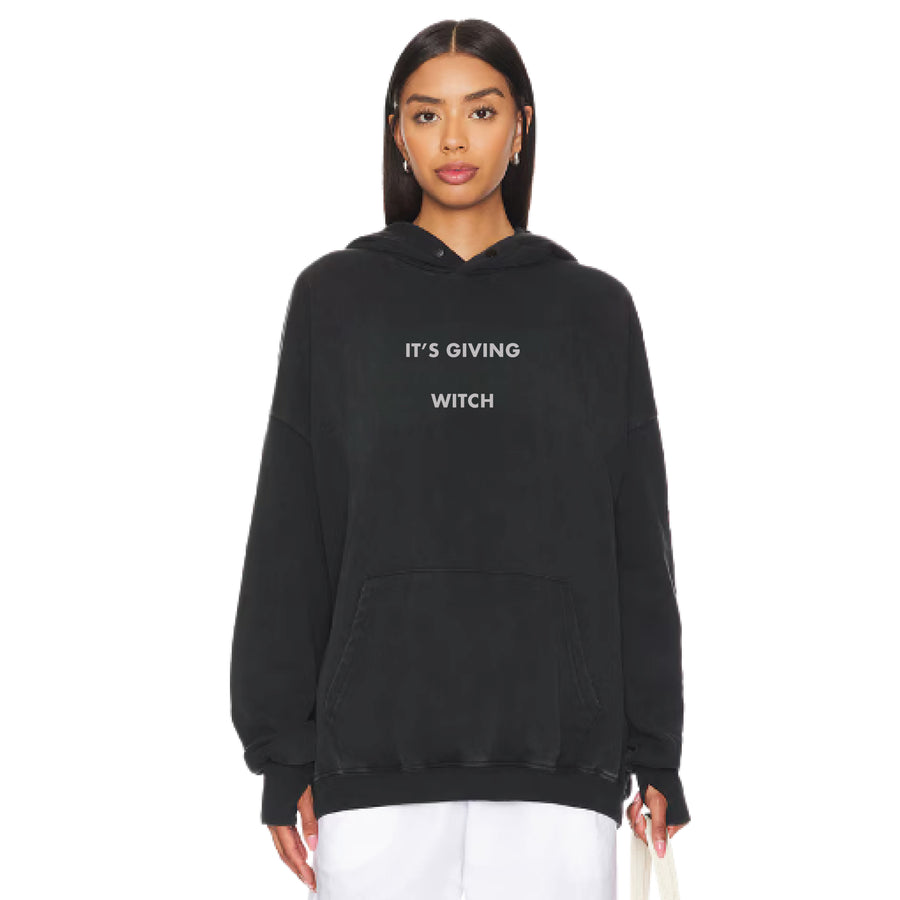 It's Giving Witch - Hideout Hoodie - Black Snow - The Laundry Room