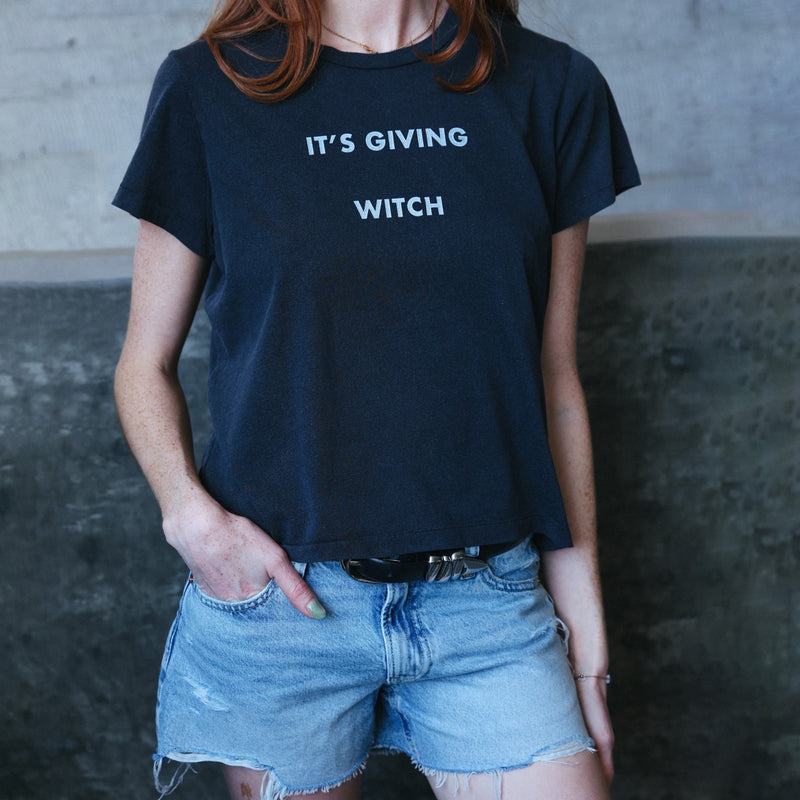 It's Giving Witch - Perfect Tee - Black Snow - The Laundry Room