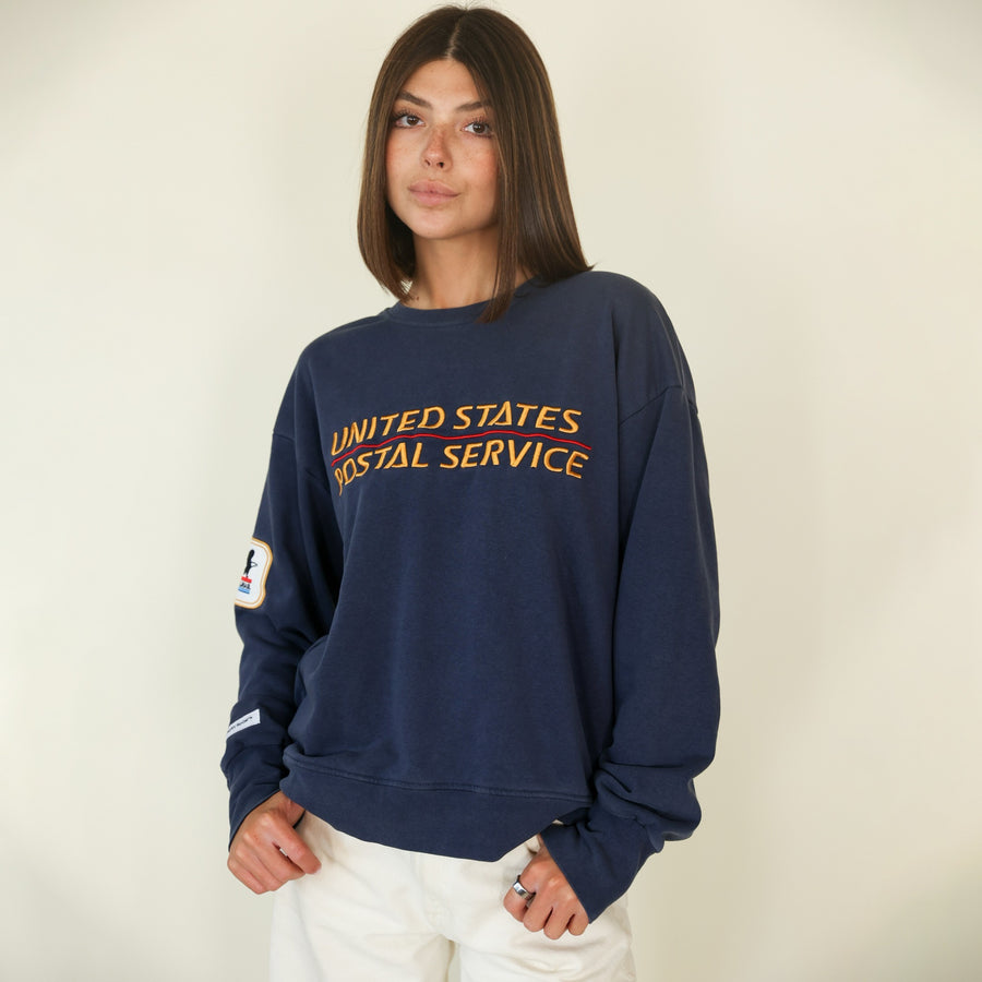 USPS Heritage - Classic Crewneck Sweater - Navy Snow