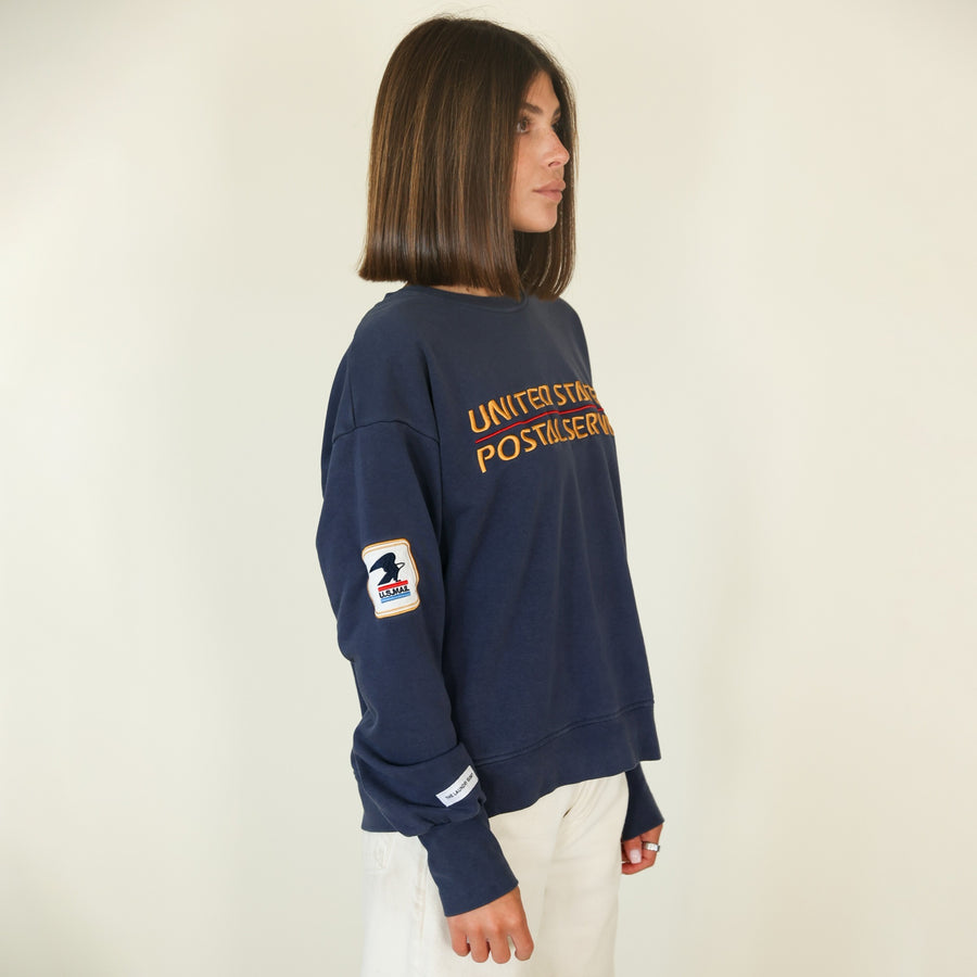 USPS Heritage - Classic Crewneck Sweater - Navy Snow - The Laundry Room