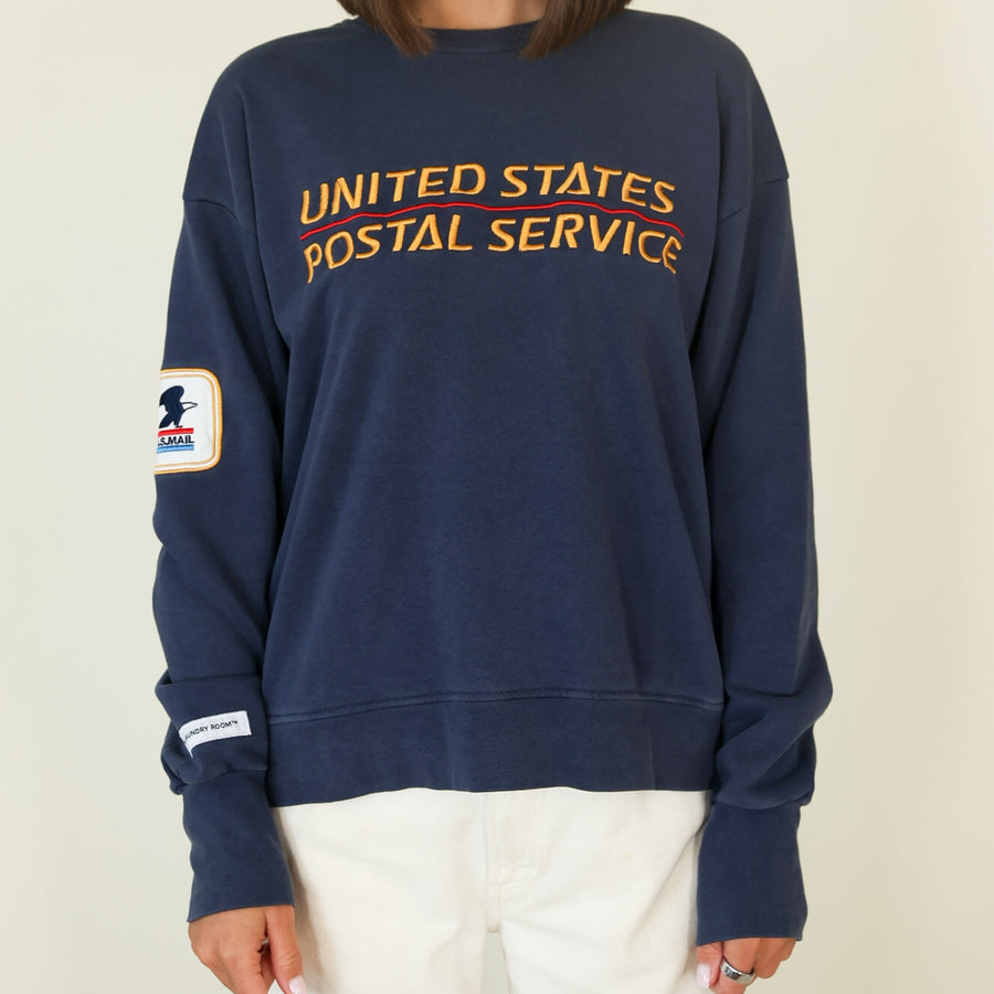 USPS Heritage - Classic Crewneck Sweater - Navy Snow - The Laundry Room