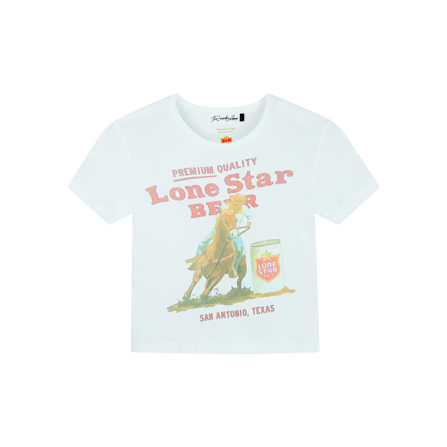 Lone Star Rounding the Can - Baby Tee - White - The Laundry Room